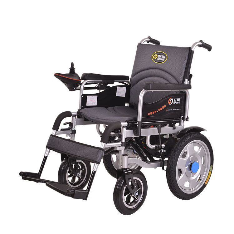 好哥(haoge)电动轮椅车智能全自动折叠轻便双人老年残疾人专用 中轮低