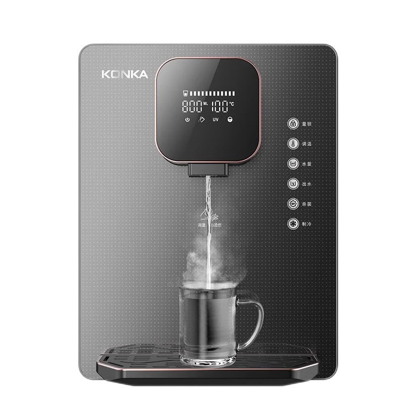 康佳管線機壁掛式家用2024直飲機搭配凈水器即熱嵌入式飲水機 [調(diào)溫款-黑色溫熱]三檔水量+五