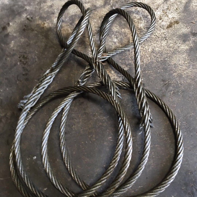 丞家(chengjia)插编钢丝绳起重吊装双扣吊索具编织绳头起重工具钢丝绳