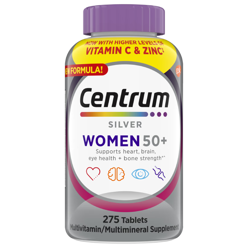 善存（Centrum）复合维生素275粒中老年女士 50+女性补充维生素C、B等多维矿物质