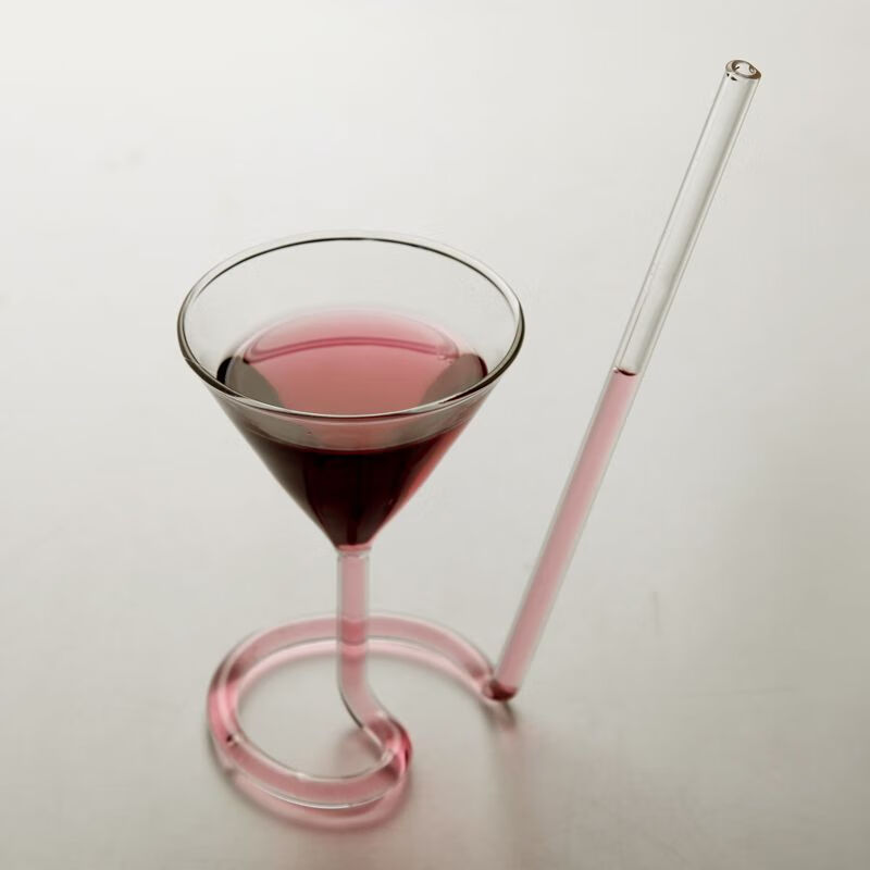 山头林村创意鸡尾酒酒杯 ins风唯美个性情调螺旋鸡尾酒杯马天尼酒杯