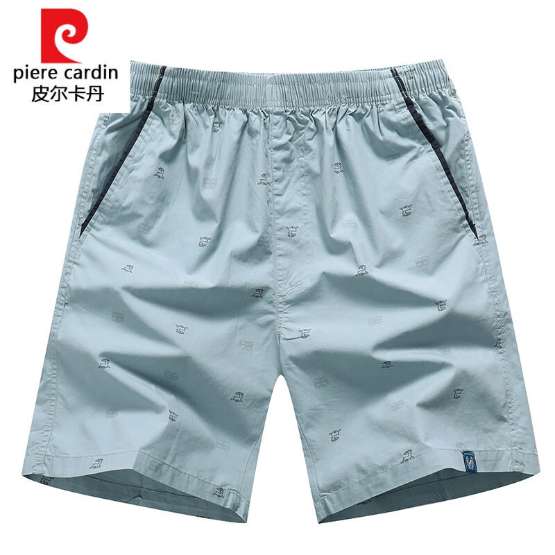 cardin)沙滩裤男士纯棉短裤休闲居家大裤衩全棉宽松大码品牌外穿运动