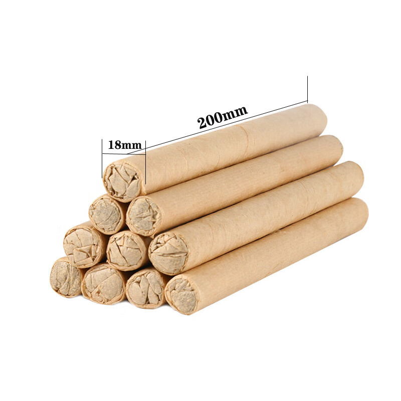 妙艾堂艾条艾柱驱蚊虫香熏房间医用艾灸祛通湿气经络陈年纯艾草条 50支香熏驱蚊艾条+2个不锈钢底座