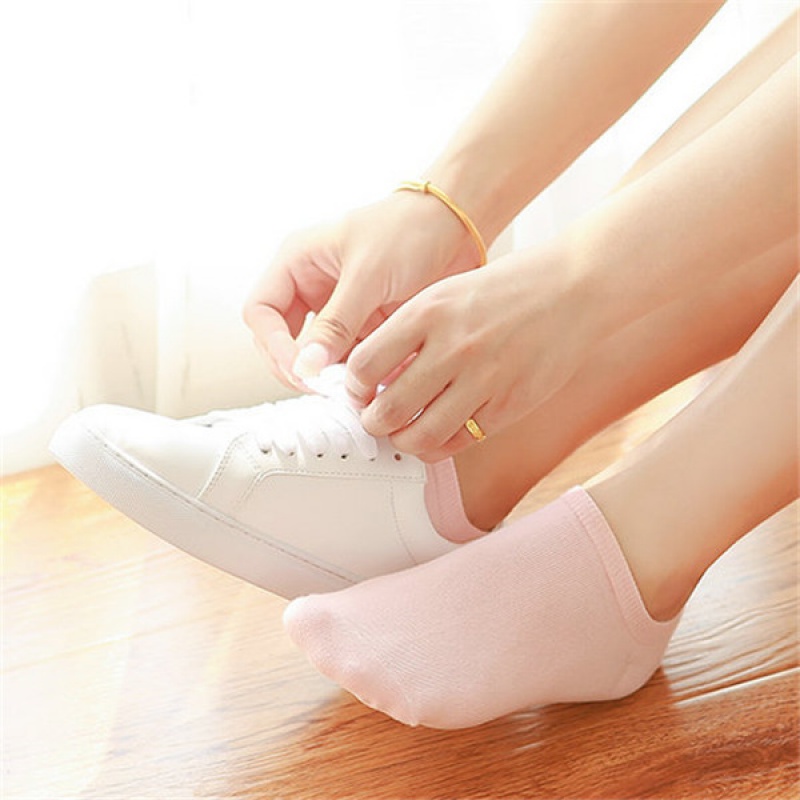 2/10双袜子女短袜女船袜女士袜子白袜子学生袜夏韩版纯色女袜中筒 cc