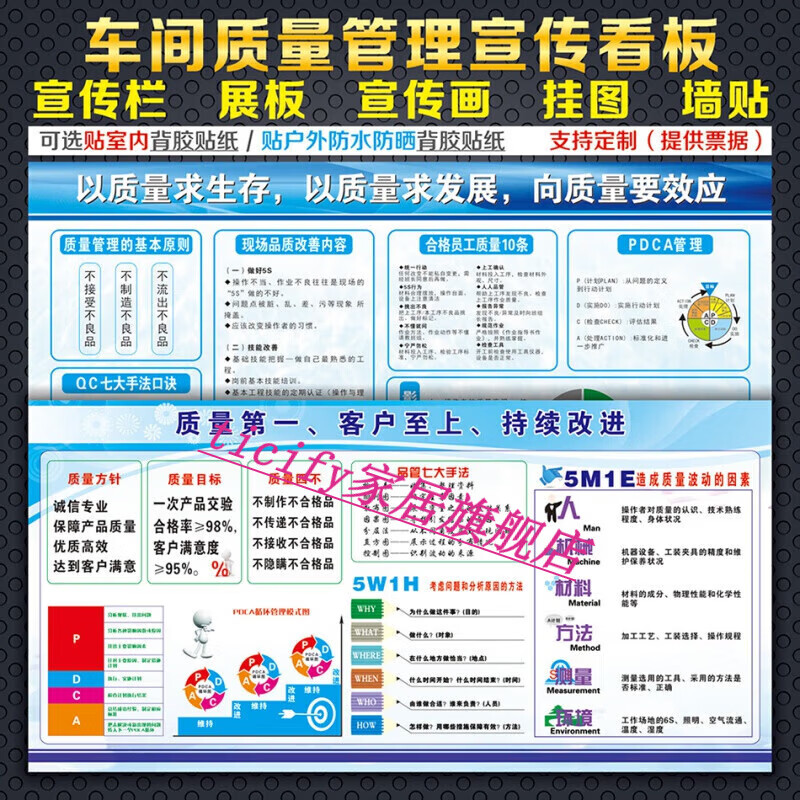 芳居道公司车间安全生产质量管理宣传看板海报企业工厂品质宣传栏