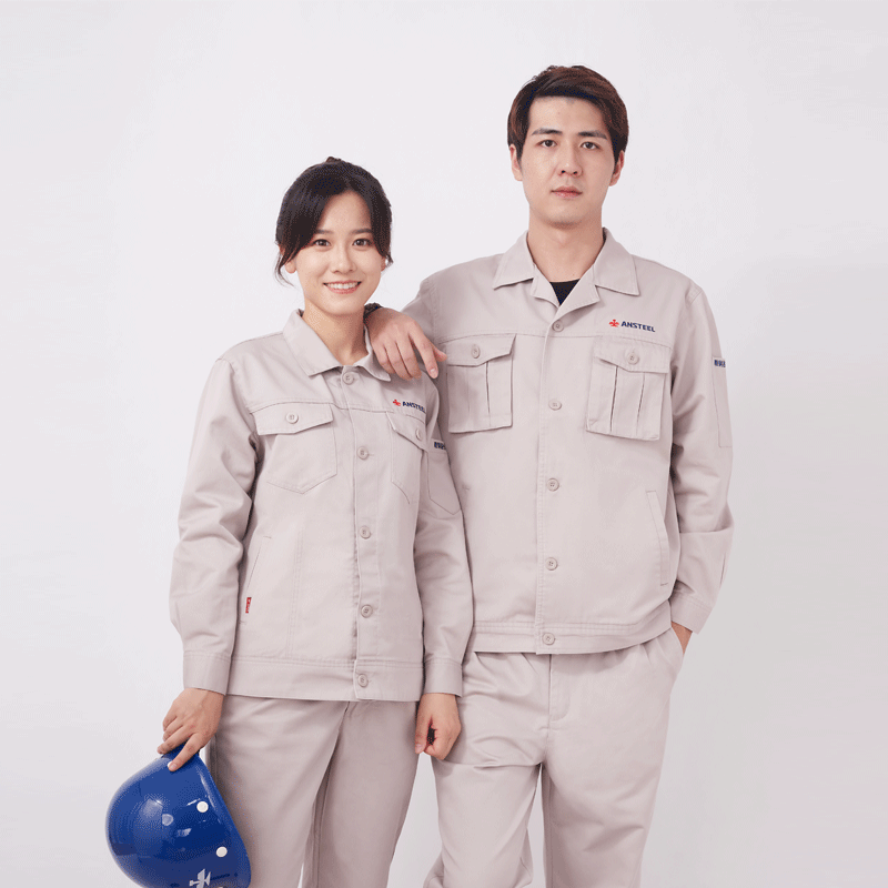 工作服春夏秋冬长短袖劳保工服套装耐磨汽修工装套装送餐外卖 男 鞍钢