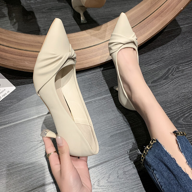 守图(shoutu)娇小女生小脚323334码特小码小号高跟鞋女细跟百搭浅口