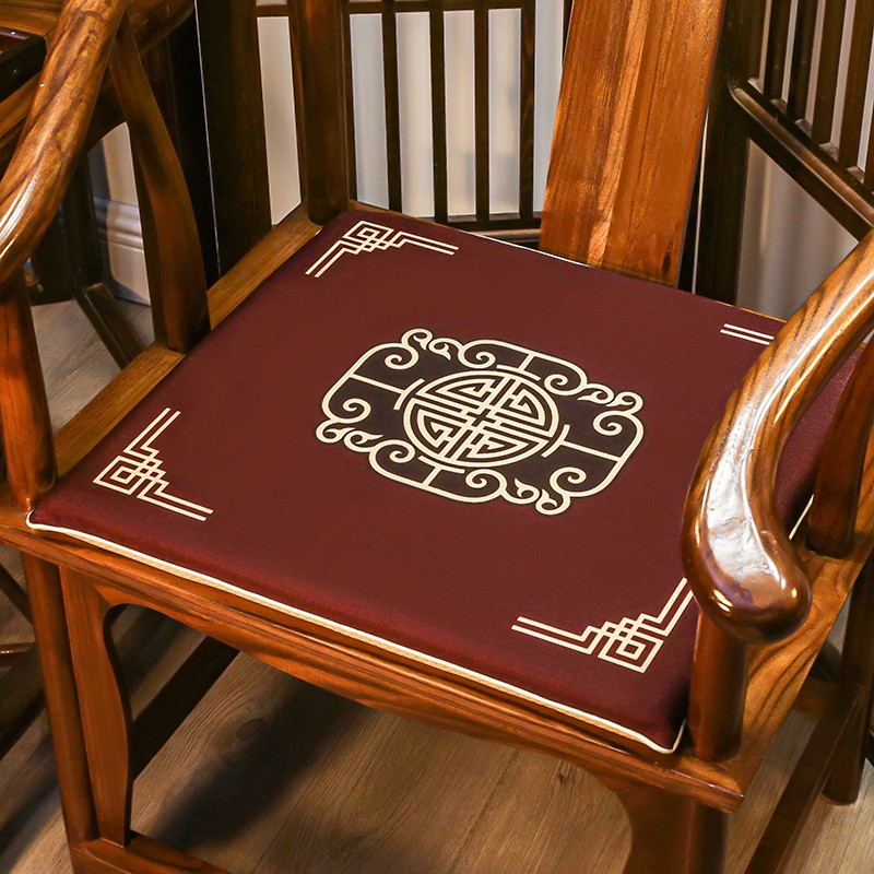 红木椅子坐垫茶椅沙发太师椅官帽椅圈椅茶桌餐椅座垫定制 陶然居-酒