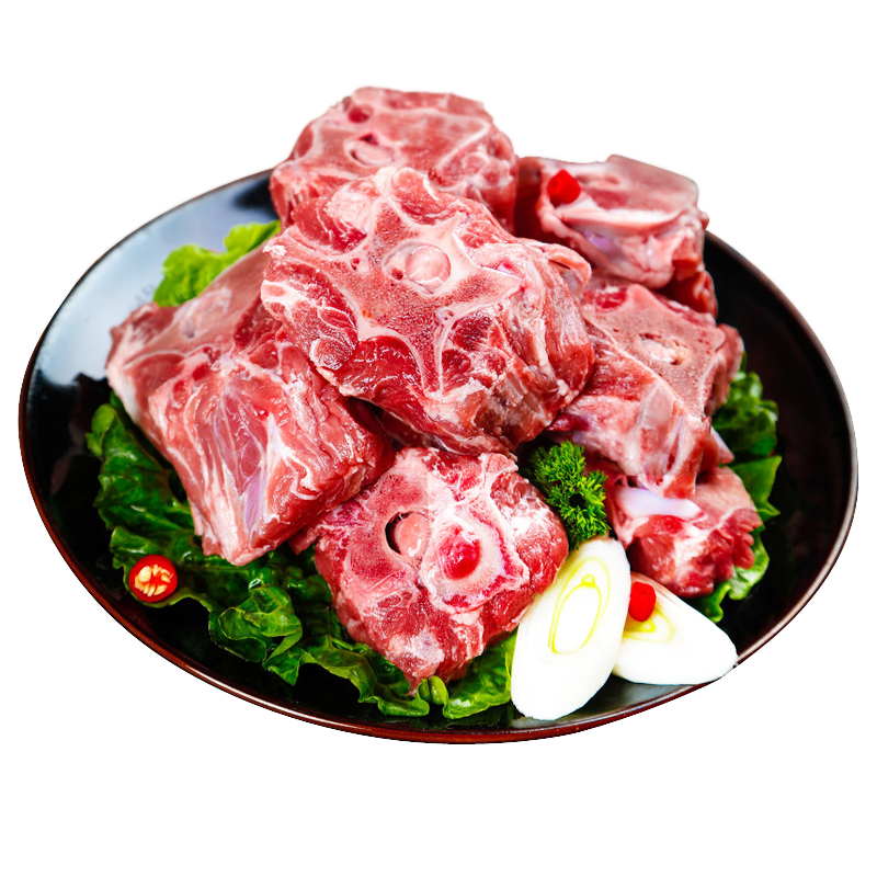 艾克拜尔新鲜多肉牛脊骨牛蝎子4斤 酱大骨 火锅食材 多肉牛肉