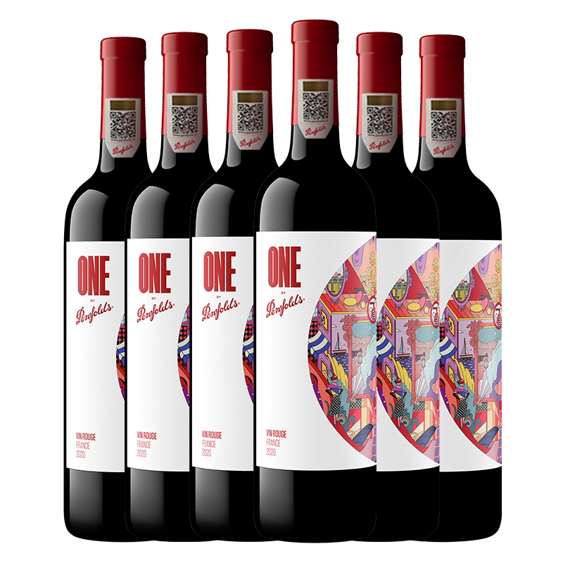奔富（Penfolds）奔富一号法国红葡萄酒750ml*6支 原瓶进口 送礼 官方正品