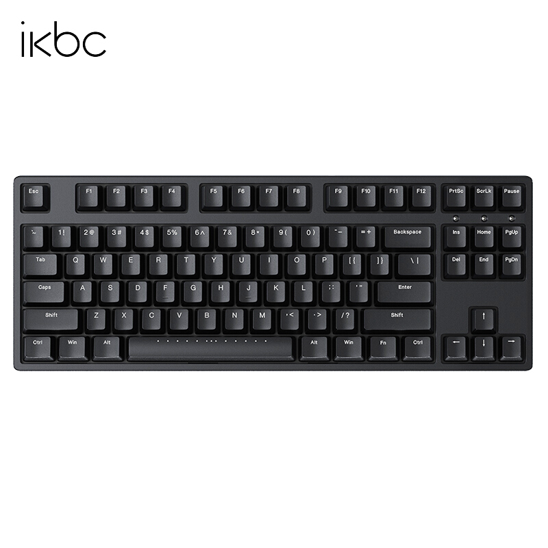 ikbc蓝牙键盘机械键盘无线键盘C87C104樱桃键盘办公键盘cherry轴樱桃机械键盘自营pbt W200无线2.4G87键 茶轴