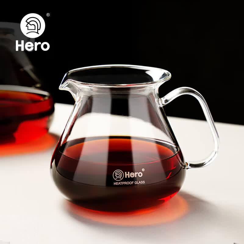 Hero手冲咖啡壶玻璃可加热耐高温玻璃煮咖啡壶套装家用分享壶450ml怎么看?