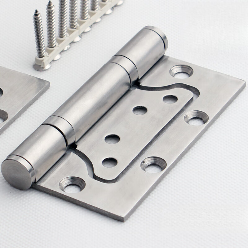 扑哩扑剌不锈钢304偏轴子母合页室内卧室房门合页加厚蝴蝶免开槽合页