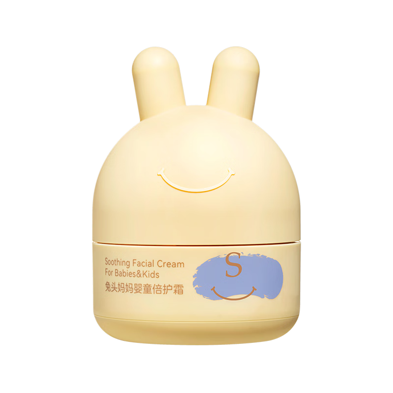 兔头妈妈 儿童面霜 宝宝婴儿保湿霜 敏感肌适用 婴童倍护霜10g 