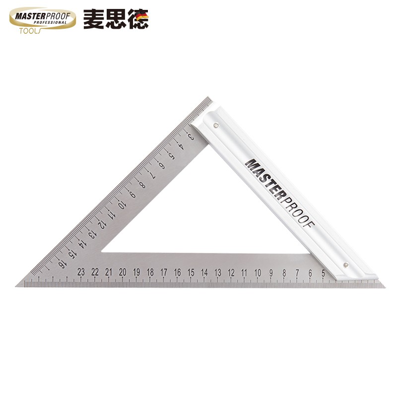度直角尺钢板尺加厚拐尺直尺刻度尺测量靠尺200mm 不锈钢三角尺200mm
