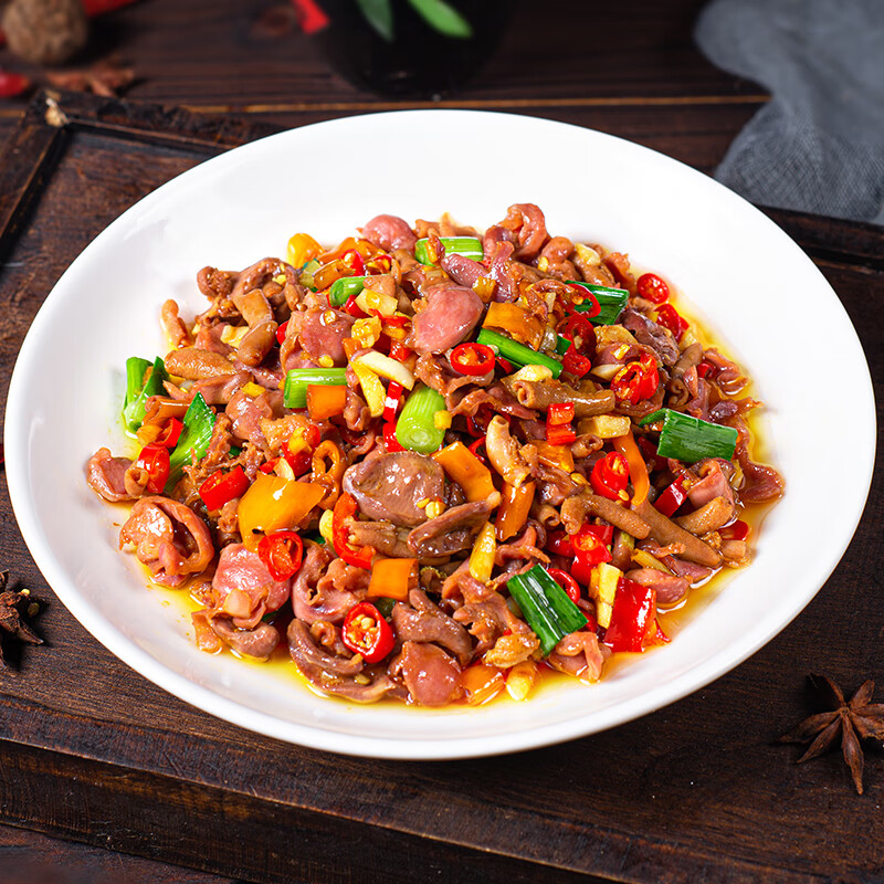 泡椒鸡杂新鲜黔江特产生鲜半成品酒店餐饮商用特色菜 小炒鸡杂248g