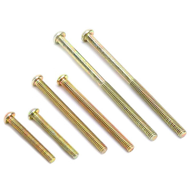 萨蒂扬 镀彩锌圆头十字螺丝 插座开关加长面板螺丝 单位:个 m4*100mm