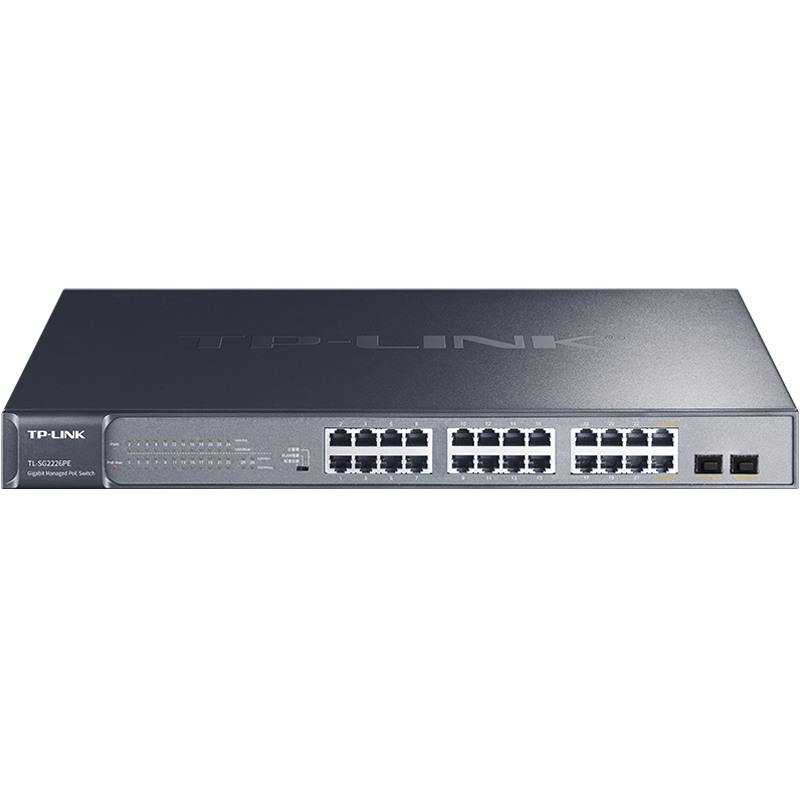 TP-LINK 26��ȫǧ��Web�����ƹ���PoE������ (24PoE��+2ǧ��SFP) ��ҵ�������� ������TL-SG2226PE 899.1Ԫ(������)