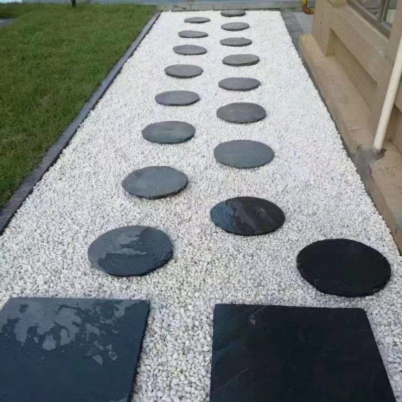 惠利得天然青石板踏步石长方形汀步石花园庭院铺路石圆形不规则庭院