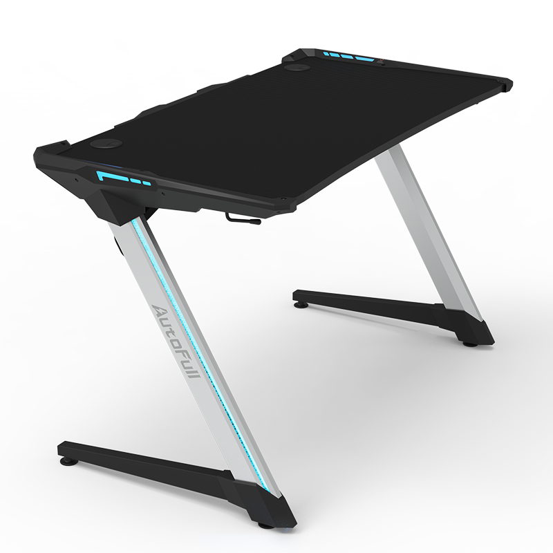 傲风（AutoFull）电脑桌游戏桌台式家用电竞桌椅套装简约办公书桌套装组合 机械装甲+征服者