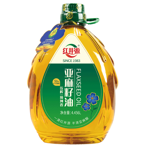 红井源 压榨一级 纯香亚麻籽油 4.456L