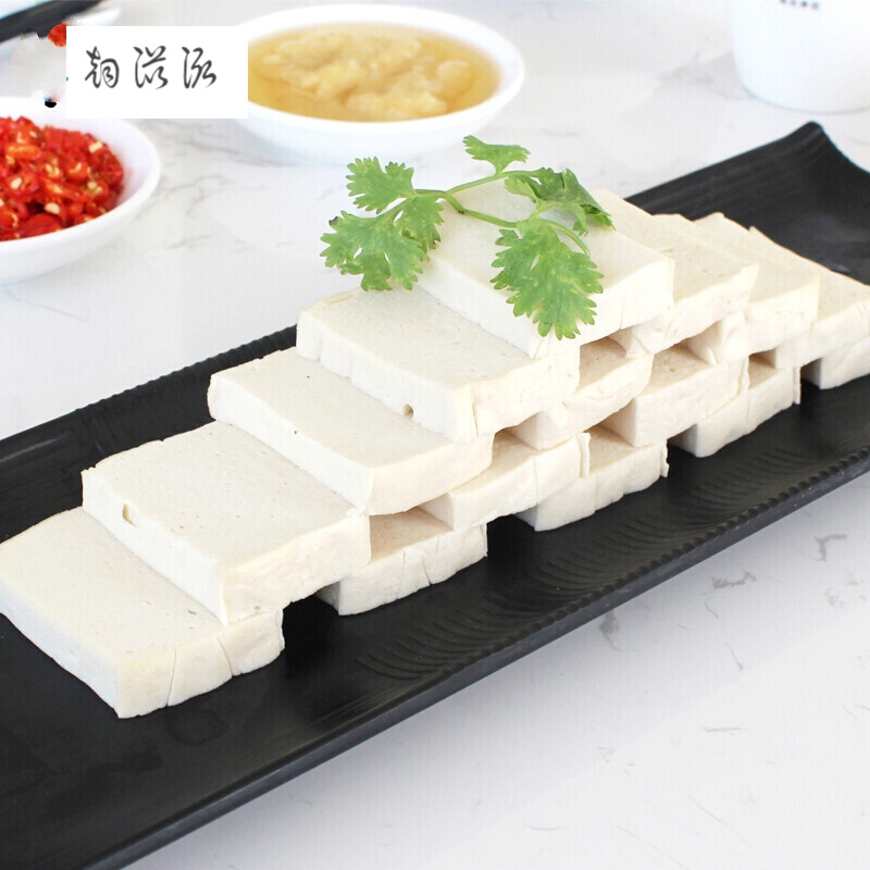 虎钢馋千页豆腐400g*5包装 速冻千叶豆腐素食煎煮炒炸火锅麻-辣烫用aa