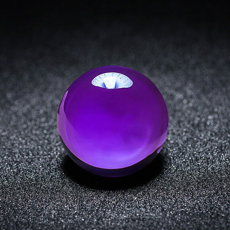 7a天然紫水晶散珠 紫发晶钛晶单珠diy水晶多宝手链佛珠饰品绿幽灵 7a