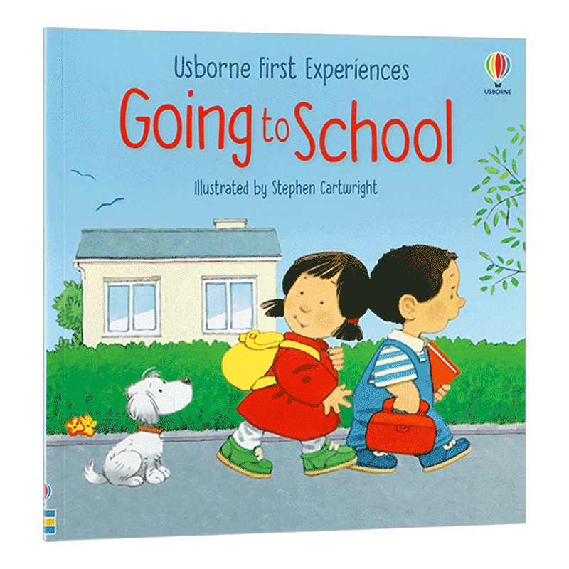 英文原版 going to school 去学校 儿童初体验 usborne first