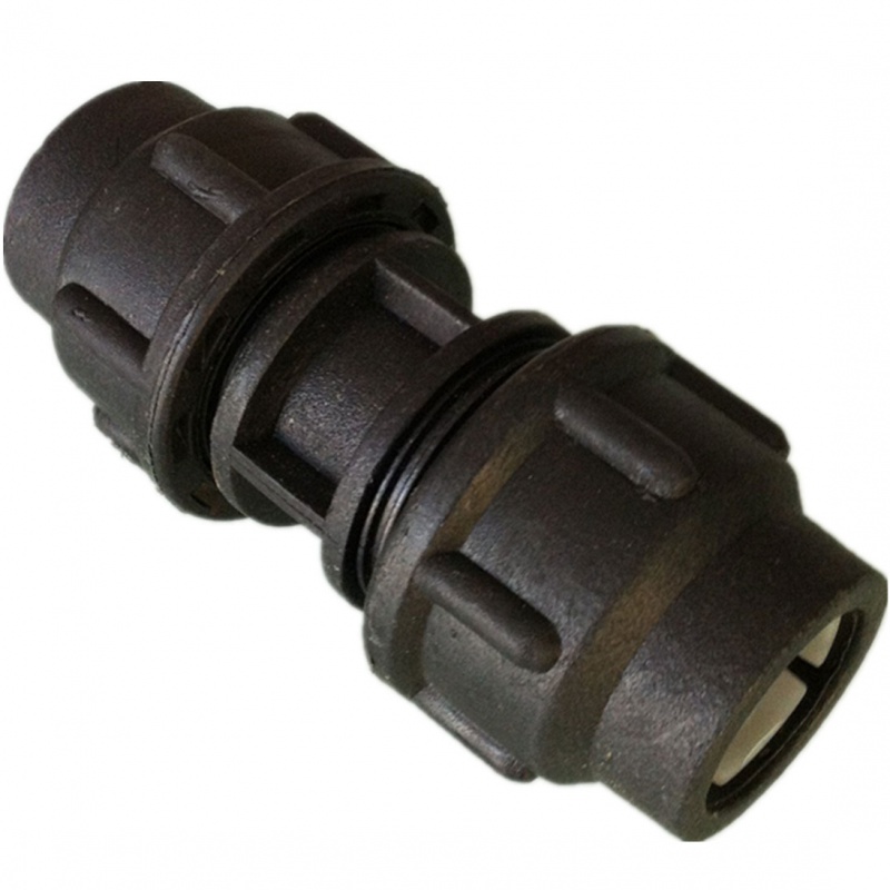 仁聚益pe快接 直通 三通 直接水管弯头40 33硅芯管快速接头塑料管 20