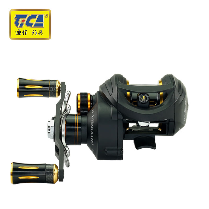 迪佳tica战斗手scd双线杯水滴轮路亚轮远投浅线轮通用轮钓微物轮钓鱼