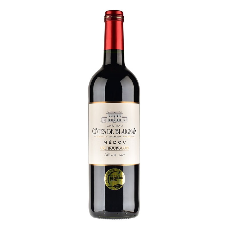 双鱼庄(chateau cotes de blaignan)法国原瓶进口aoc 碧朗丘城堡中级
