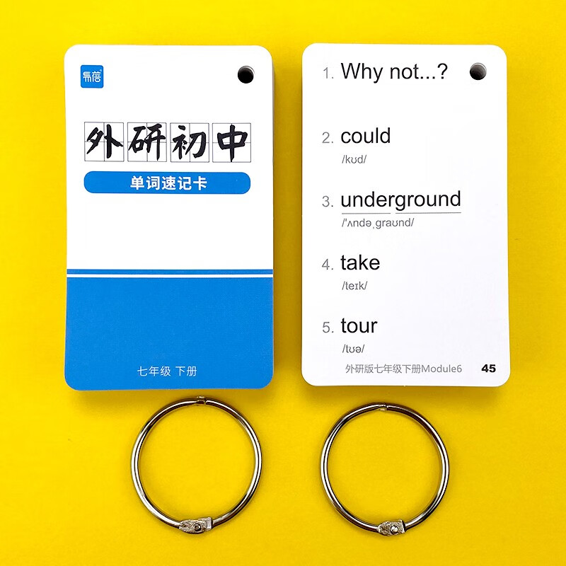 新外研版七八九年级英语单词卡片初一初二初