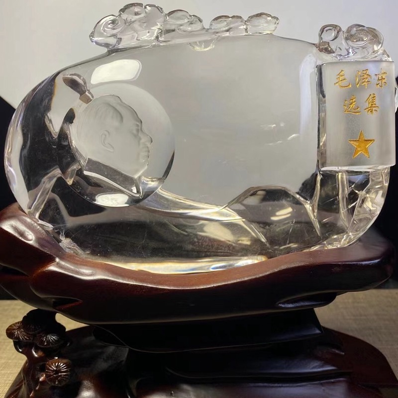 诺源珠宝  天然原矿白水晶雕刻聚宝盆摆件家居摆件办公摆放门店开业