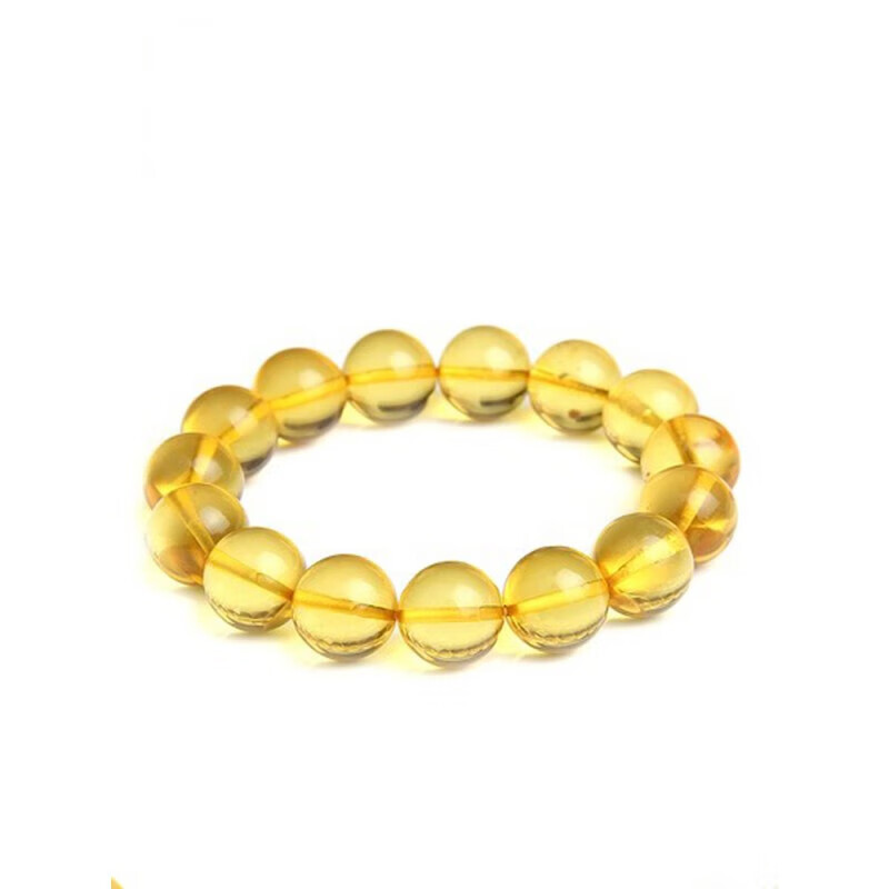 青鹊凰 波罗的海原矿琥珀蜜蜡金珀圆珠手链 8-20mm男女款手串 送证书