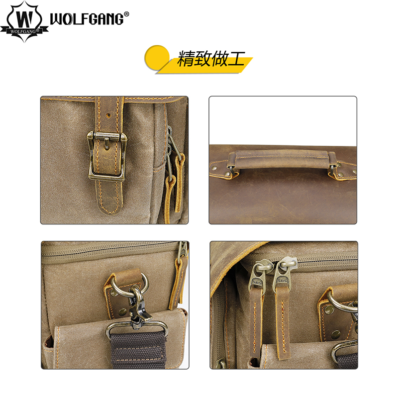 沃尔夫冈（WOLFGANG） 双肩背 单肩背 相机包 微单包 单反包摄影包 【DF-030中号单肩包】 佳能 尼康 索尼 富士单反/微单相机专用