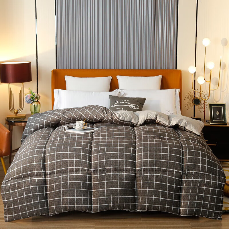 无印良品秋冬被子开学被单双人 羽丝棉被芯加厚被学生宿舍四季被子 慕尼黑 150*200cm(单人秋冬被约4斤)