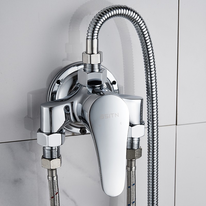 bsitn 波士顿黄铜明装淋浴水龙头明管冷热混水阀浴室花洒开关龙头b