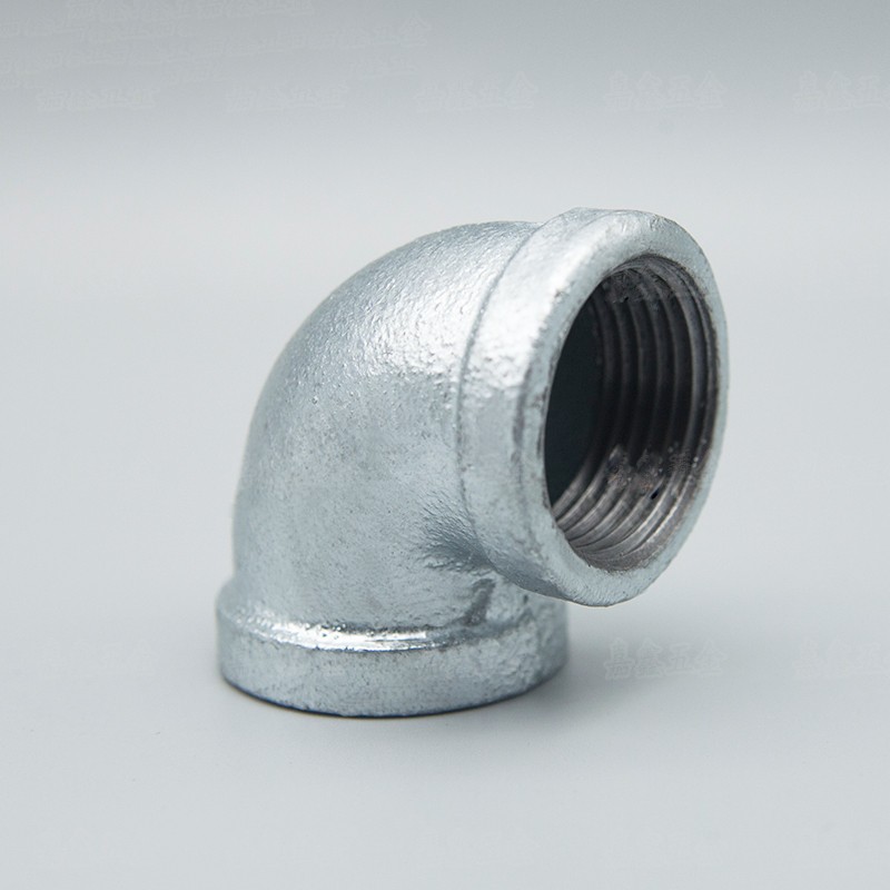东誉达dyd 镀锌铁弯头90度弯铸铁管件 内螺纹丝口内牙dn25(定制)
