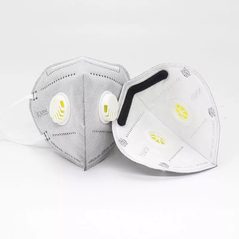 kn95口罩双呼吸阀高效过滤透气防粉尘装修打磨电焊工业防护口罩 双