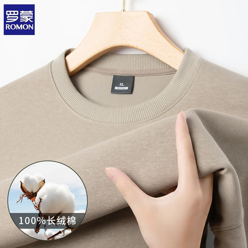 ���ڲ��������ɣ�ROMON�������г��䴺���¿�Բ��100%���޿������괿ɫ�����t�������� 83008ǳ���� XL ������135-150�