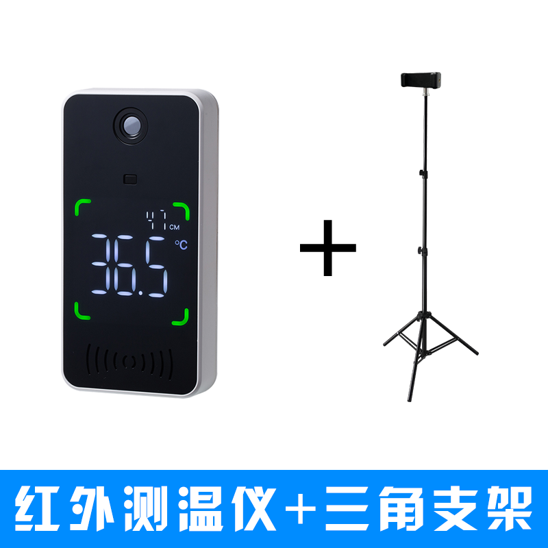 远距离红外测温仪非接触式立式体温仪自动检测语音播报高精度壁挂式