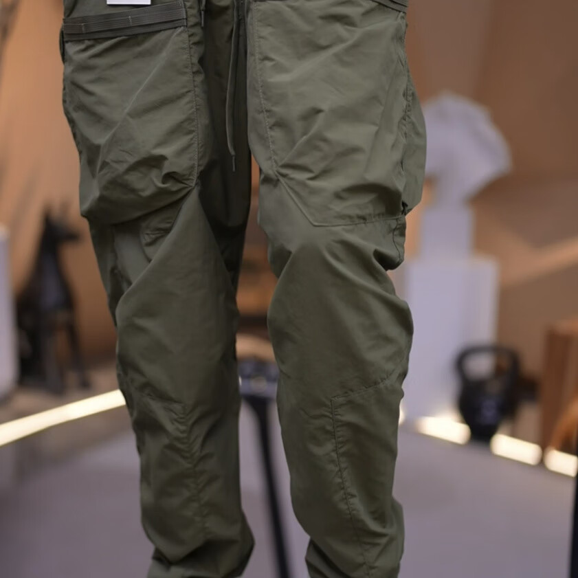 formrcra工作运动穿口袋有拉链的裤子夏季薄款时尚百搭帅气工装裤男抽