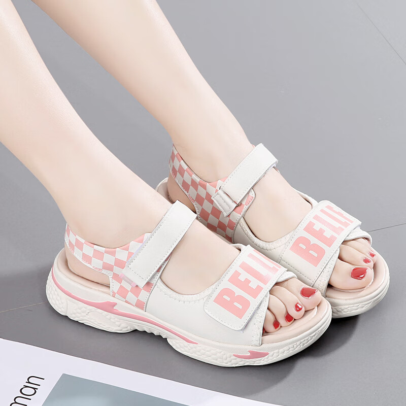 妤屋青少女生中大童凉鞋女初中生凉鞋12-15岁真皮少女孩夏季款公主鞋