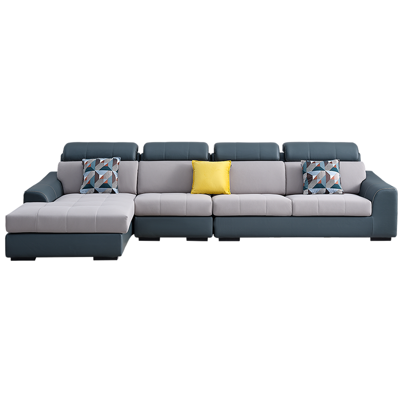 全友家居 现代简约科技布沙发小户型客厅家具整装可拆洗布沙发102251C