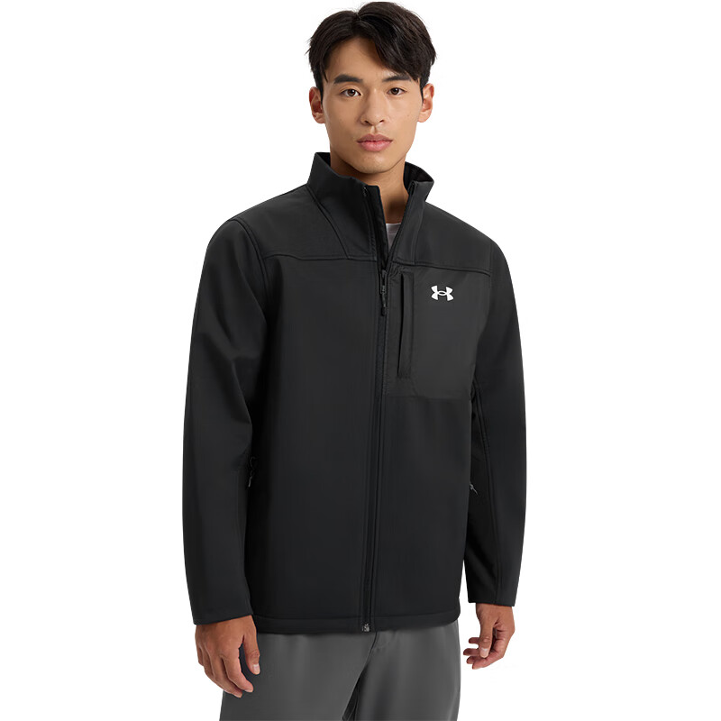 安德玛（Under Armour）UA秋冬Storm男子软壳户外运动夹克1371586 黑色00