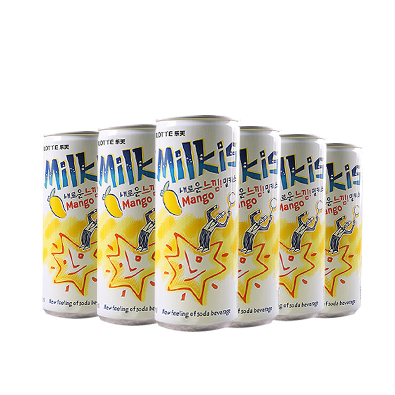 乐天(lotte) 饮料韩国进口妙之吻碳酸 汽水苏打水气泡水 芒果味碳酸