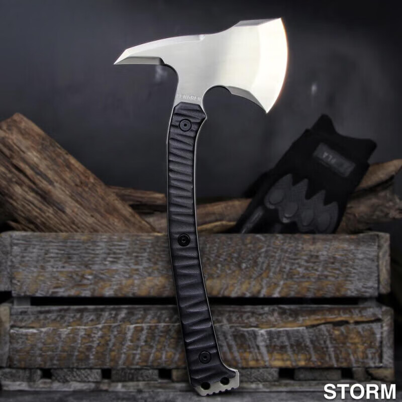 矮牵牛冷刃暴风战斧sleipner工具钢户外战术野营斧头防身露营树手斧