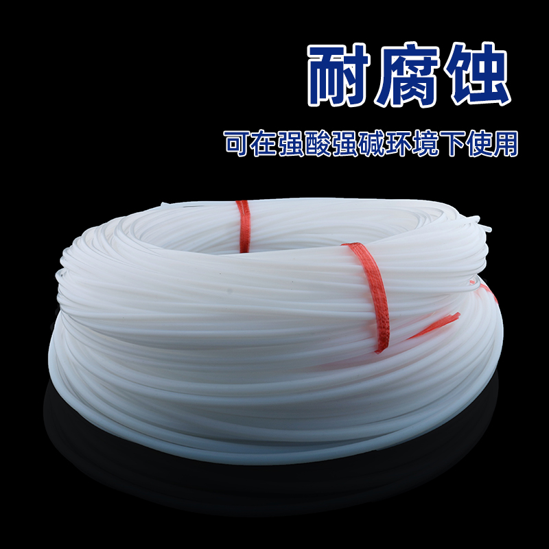 澳颜莱整卷四氟管聚四氟乙烯管硬管3/4/5/6/8/10/12mm铁氟龙管耐高温 4*8mm_100米