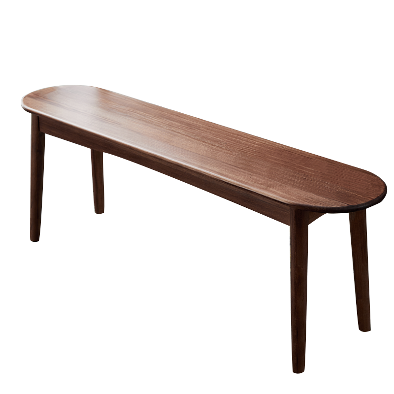 席豪实木长条凳餐凳餐椅家用长凳北欧换鞋凳床尾凳简约餐凳长板凳 【A款】原木色1.4米