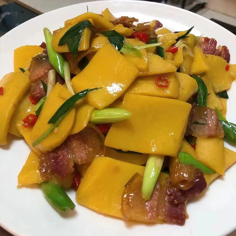 颜堂江西赣南特产黄元米果传统农家手工年糕炒年糕客家黄粿大黄米年糕